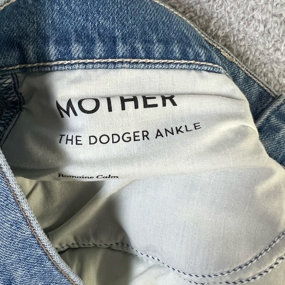 Mother Dodger Ankle Romaine Calm Embroidered Crop Jean Embroidered Fruit Size 29 - Picture 14 of 16
